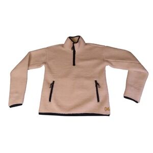 Brooks Brothers Fleece Pullover Womens XS Cream Sherpa 1/4 Zip Excellent Cozy